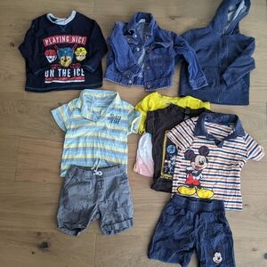 Bundle Of Size 2T Mixed Kids Clothing Lot with Mickey & Character Tees Boy
